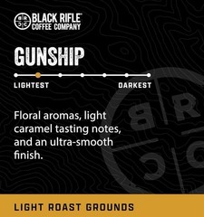 Black Rifle Coffee Company Gunship Roast 12Oz Light Roast Coffee. New & Sealed