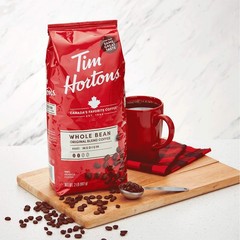 Tim Hortons Whole Bean Original, Medium Roast Coffee, Made with 100% Arabica …