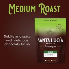 Santa Lucia Coffee – Grand Reserve Classic Medium Roast Nicaraguan Coffee – Medi