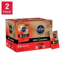 Zavida 100% Colombian Coffee, 56.7 g (2 oz), 128 count