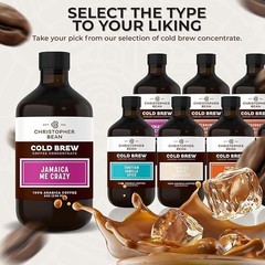 Christopher Bean Jamaica Me Crazy Cold Brew Coffee – Sweet & Rich Taste Bottle