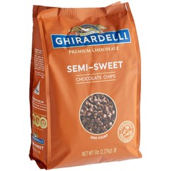 Ghirardelli Semi-Sweet Chocolate 1M Baking Chips 5 lb. – 2/Pieces WS-40842059