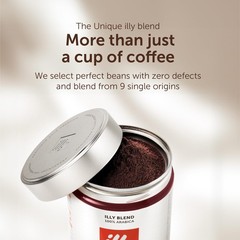 illy Coffee – Intenso Ground Coffee – Dark Roast – 100% Arabica Coffee – Id