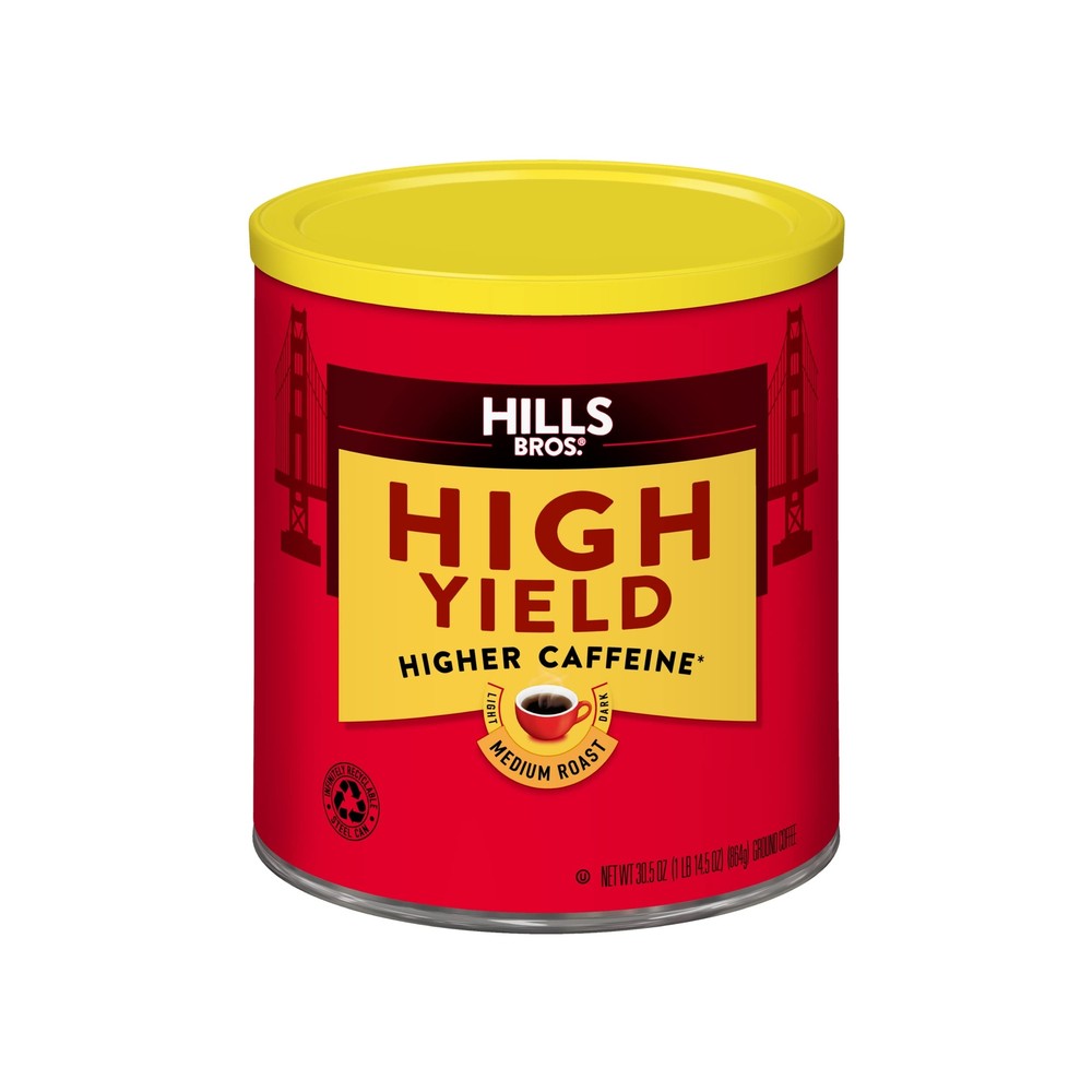 Hills Bros Medium Roast Arabica Coffee Beans 30.5 Oz Gluten Free Kosher