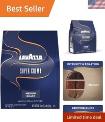 Super Crema Whole Bean Coffee, 22 oz – Aromatic Medium Roast for Espresso Bliss