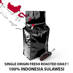 2, 5, 10 LB INDONESIA SULAWESI FRESH ROASTED COFFEE WHOLE BEAN, GROUND