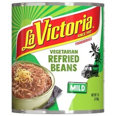 La Victoria Vegetarian Refried Beans, 112 Ounce, 6 Per Case