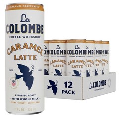 La Colombe Coffee, Caramel Draft Latte, 11 fl oz Cans 11 Fl Oz (Pack of 12)