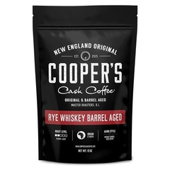 Rye Whiskey Barrel Aged Coffee Single-Origin Ethiopian Medium Light 12 OZ Bean