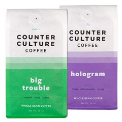 Counter Culture Whole Bean Coffee 2-Pack (Big Trouble – Medium Dark Roast & H…