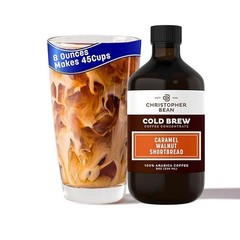 Christopher Bean Caramel Walnut Shortbread Cold Brew Coffee Bottle