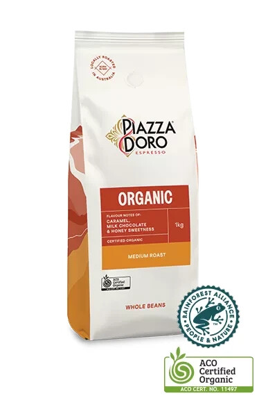 Piazza Doro – Organic 1kg Coffee Beans