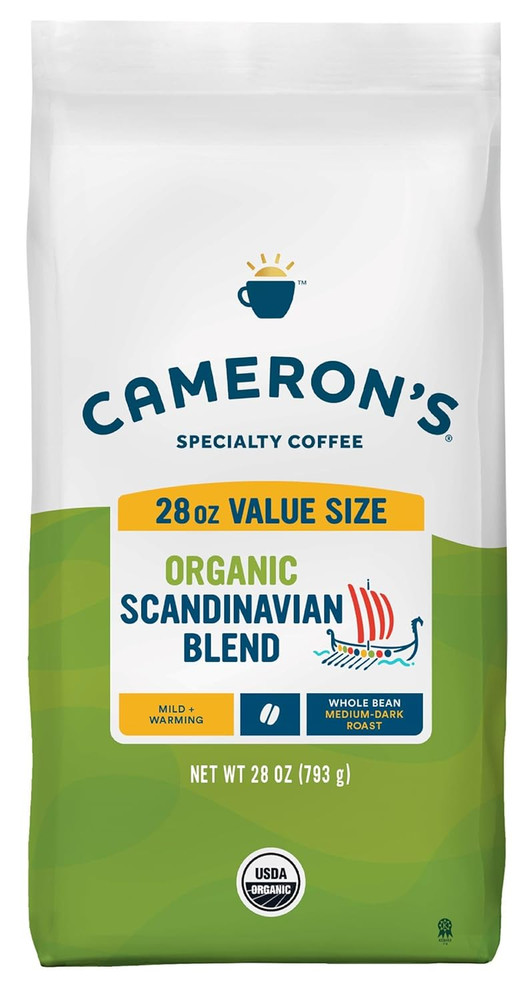 Roasted Whole Bean Coffee, Scandinavian Blend, 28 Ounce
