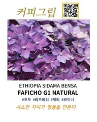 Faficho Natural (Ethiopia Sidama) – Korea light roast whole bean coffee 100g