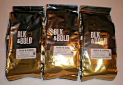 BLK & BOLD Specialty Coffee RISE & GRND Whole Bean Medium Roast 3 Bags 10.5 OZ