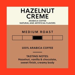 San Francisco Bay Coffee Hazelnut Crème Medium Roast Whole Bean 2 lb