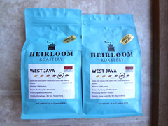 Heirloom Roastery West Java Whole Bean Coffee 16 oz each (Lot of 2)