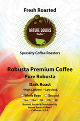 Robusta Premium Coffee | Pure Robusta | Dark Roast | High Caffeine | Low Acid |