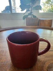 2013 Starbucks Maroon / Cranberry Red Coffee Cup Tea Mug | 14oz
