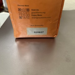 Grace Farms, Organic Whole Bean Coffee, River Roast Blend (Colombia, Ethiopia, I