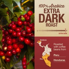 Intense Dark Roast Coffee 5lb – World’s Strongest Organic Arabica Beans, Non-GMO