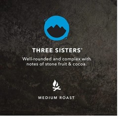 Kicking Horse Coffee Three Sisters Medium Roast Organic Whole Bean 10 oz Bag