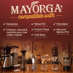 Mayorga Intense Dark Roast Coffee 5 lb – Muy Macho Blend 100% Arabica