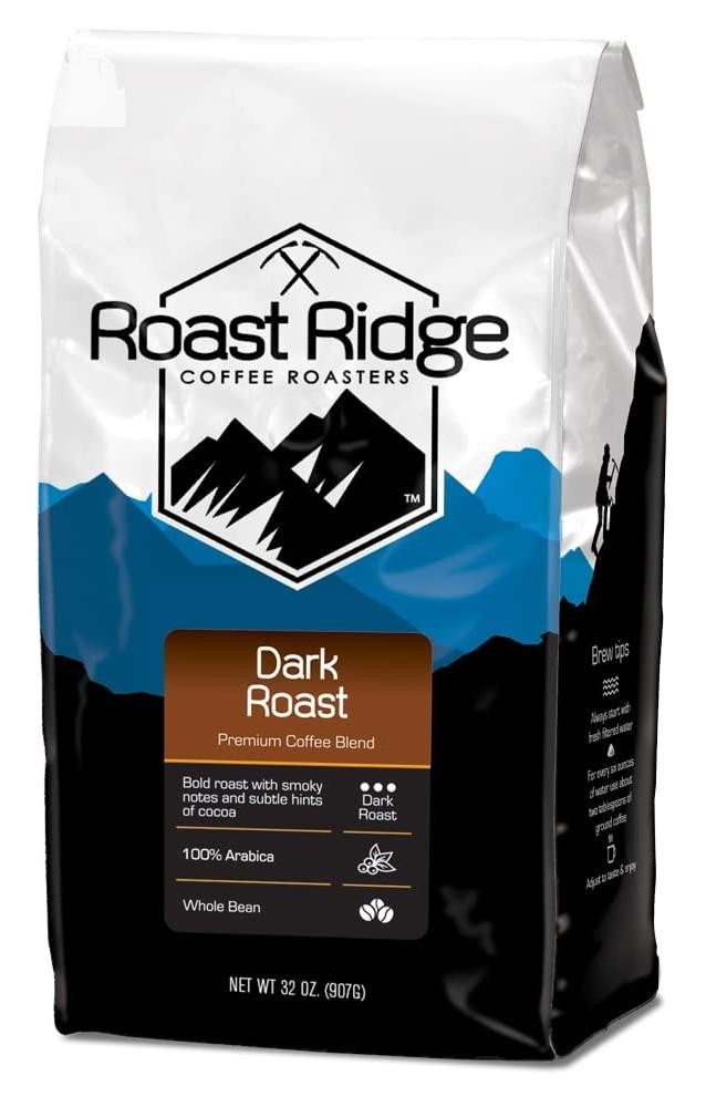 Whole Bean Coffee Light Roast Breakfast Blend 2 lb Fresh Roasted Dark Roast