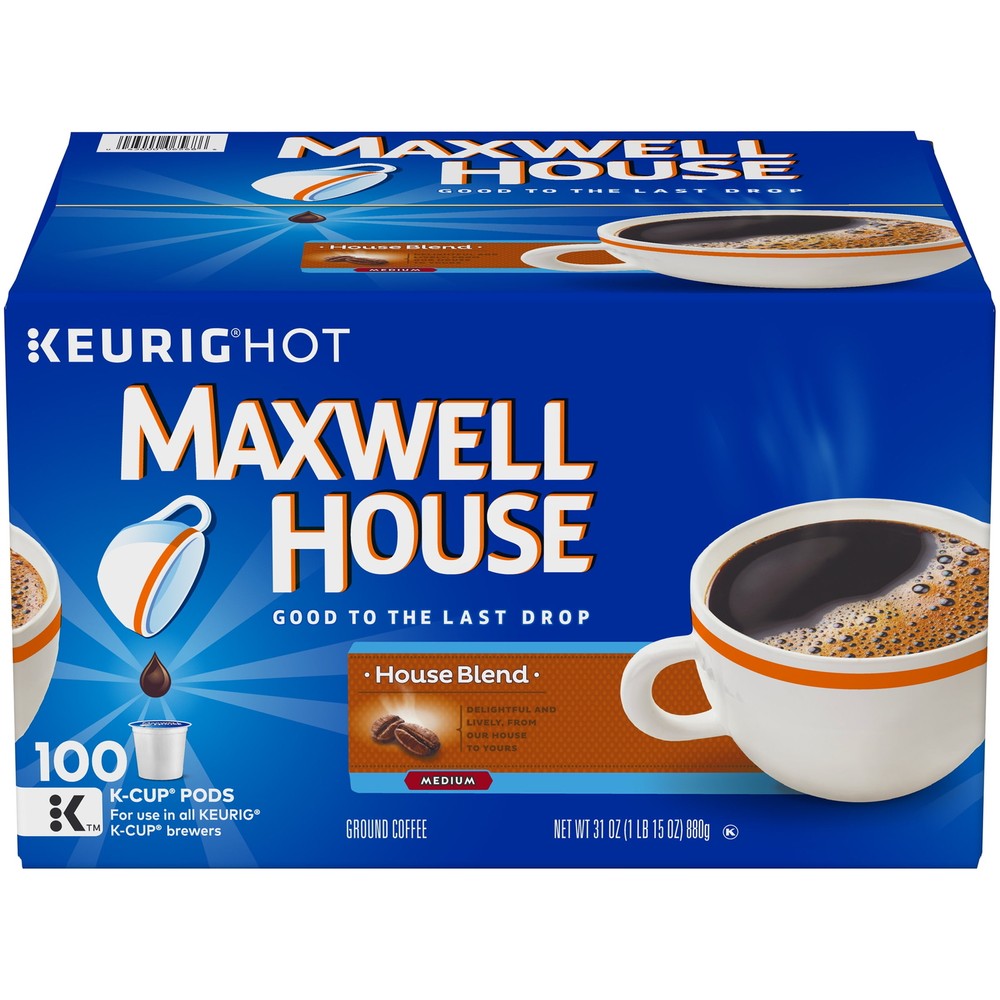 Maxwell House House Blend Medium Roast K-Cup® Coffee Pods, 100 ct Box