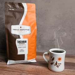 Tanzanian Peaberry Coffee Whole Bean 5lb Light Roast Kosher Sweet Notes Lemon…