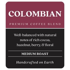 Colombian Blend Medium Roast Whole Bean Coffee Premium Fresh Roasted 2 Lb Bag