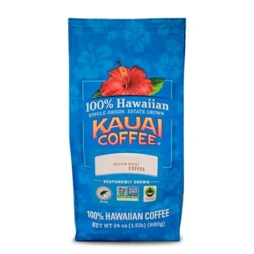 Kauai Coffee Medium Roast Whole Bean Coffee- 100% Hawaiian