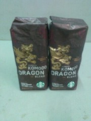 Starbucks Komodo Dragon Whole Bean Coffee – 1lb Bag – Pack of 2 Bags