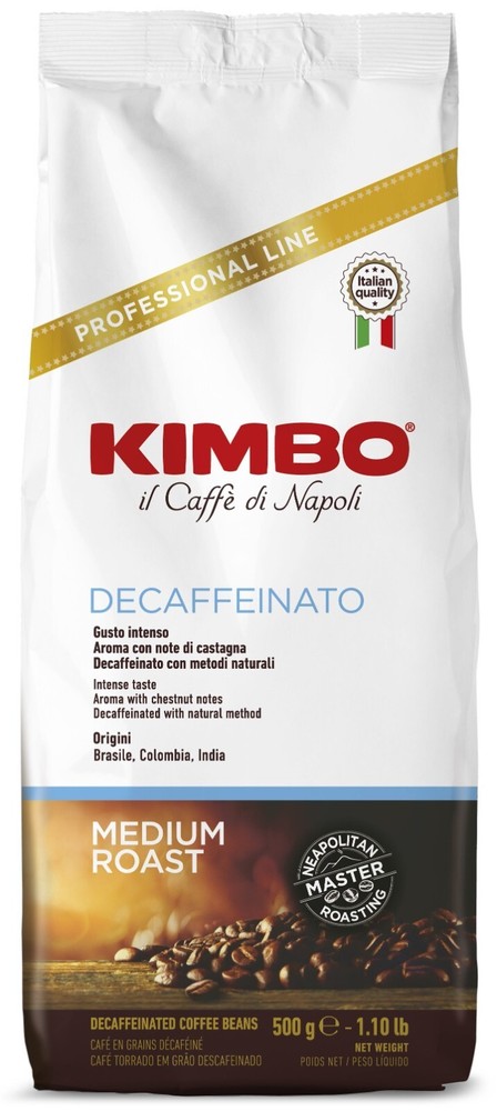KIMBO Espresso Decaffeinato Coffee Beans 500g / 17.6oz