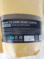 250g – Tanzania AA – Specialty Grade – Ground Danki Premium Coffee- 100% Arabica