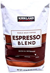 Kirkland Signature Espresso Blend Whole Bean Coffee Dark Roast 2.5 Lbs EXP 02/27