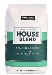 Kirkland Signature Balanced and Smooth House Blend Whole Bean Coffee, Medium…
