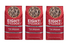 3 Pack – Eight O’Clock Medium Roast Whole Bean Coffee, The Original, 40 oz.