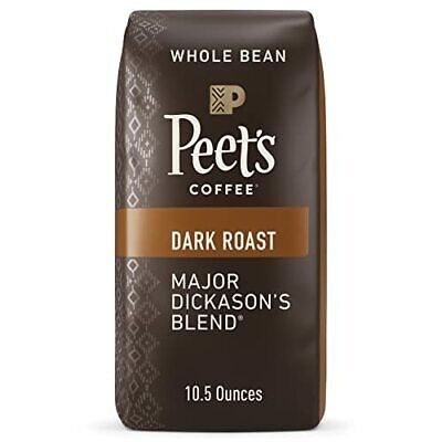 Peet’s Coffee, Dark Roast Whole Bean Coffee – Major Dickason’s Blend 10.5 Oz Bag