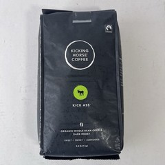 Kicking Horse Kick Ass Coffee Dark Roast Whole Bean 2.2 lb Organic Fairtrade