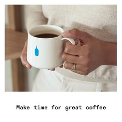 Blue Bottle Whole Bean Organic Coffee, EXTRA BOLD, Dark Roast, 12 oz bag Pack