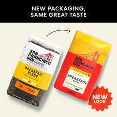 San Francisco Bay Coffee – Medium Roast Whole Bean Coffee – Breakfast Blend (2 L