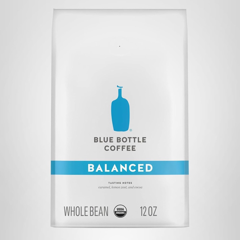 Blue Bottle Organic Whole Bean Medium Roast 12 Ounce Coffee Beans Bag