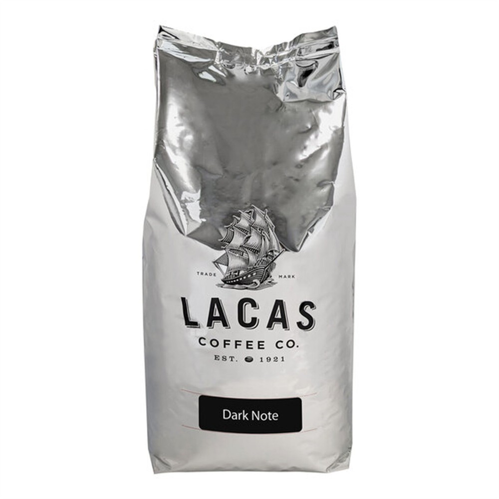 Lacas Coffee Dark Note Whole Bean Coffee 5 lb. – 4/Pieces WS-110LCWBDARK