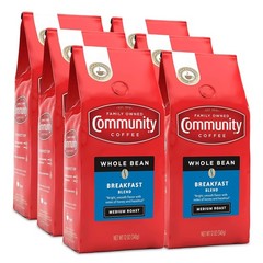 Community Coffee Breakfast Blend Whole Bean Coffee, Medium Roast, 72 Ounce Total