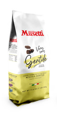 Musetti Gentile 100% Arabica Italian Coffee Beans 1 .1lb pack of 2
