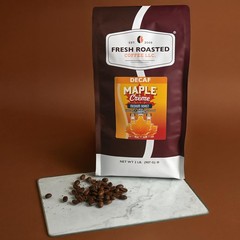 Decaf Maple Creme Flavored Coffee Medium Roast Kosher Whole Bean 2 Lb 32 oz