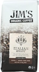 (Pack of 6) Jim’s Organic Coffee Whole Bean Sweet Love Organic Coffee 11 Oz