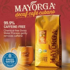 Mayorga Decaf Coffee 2lb Bag Dark Roast Organic Swiss Water Decaffeinated Cub…