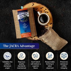 Plantation Blue 100% Blue Mountain Coffee, Dark Roast, Whole Bean, Premium Ja…